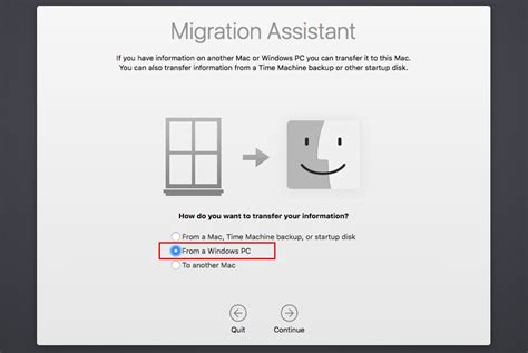 migration assistant app pc